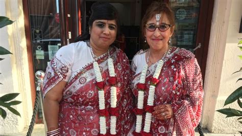 hindu jewish lesbian couple s joy after search for wedding priest bbc