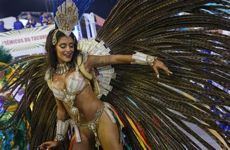 thousands of sexy samba dancers gather for carnival in
