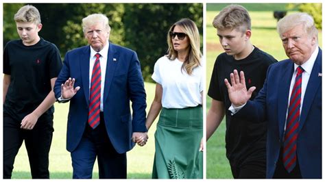 Barron Trump Unrecognisable In New Photos With Donald And
