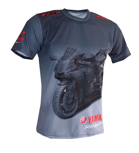 yamaha yzf r1 t shirt with logo and all over printed picture t shirts with all kind of auto
