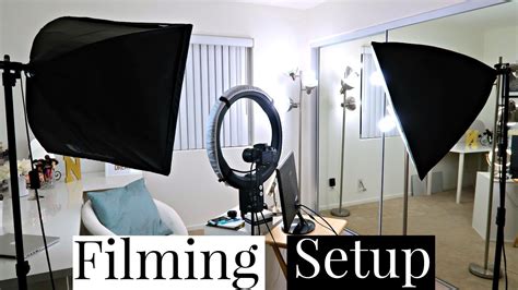 beauty room filming setup camera and lighting youtube