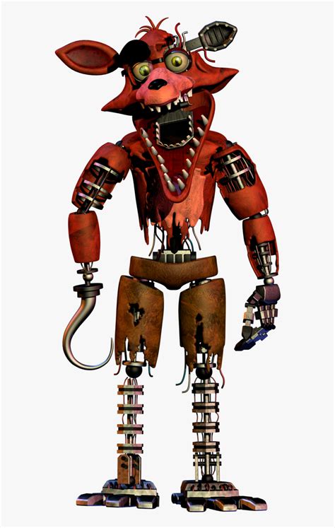 Superfreddylogan Wiki Fnaf Withered Foxy Full Body Hd Png Download