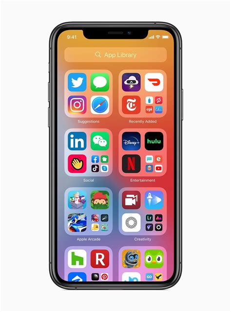 apples ios redesigns  iphone home screen   widgets app library
