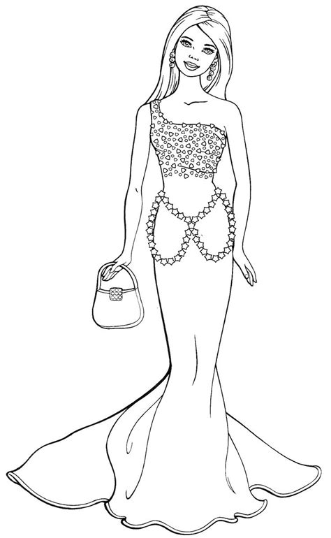 barbie coloring pages  girls