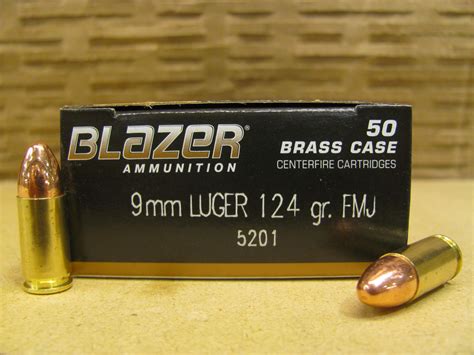 cci blazer brass mm luger ammo  rounds   grain fmj bulk case  sgammo