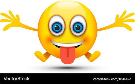silly emoji character royalty  vector image