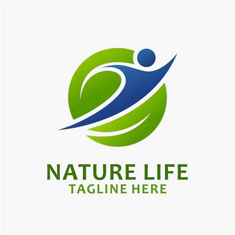 premium vector people  leaves  natural life logo design