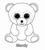 Beanie Ty Boos Boo Coloring Pages Panda Colouring Baby Visit sketch template