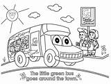 Bus Stop Coloring Shcool Smile Pages sketch template