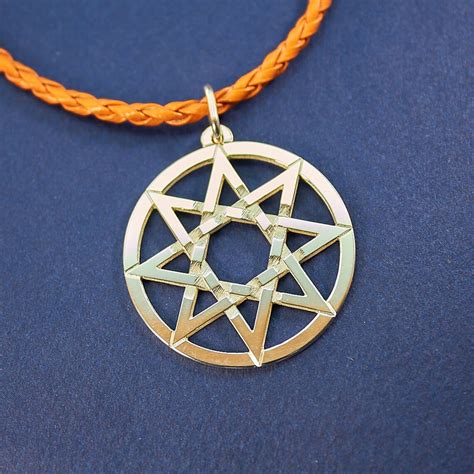 Eight Pointed Star Pendant Octagram Pendant Sterling Silver Etsy