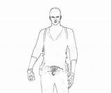 Resident Evil Muller Jake Coloring Pages Printable sketch template