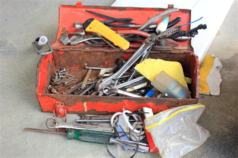Old Rusty Tool Box Stock Image Image Of Pliers Industry