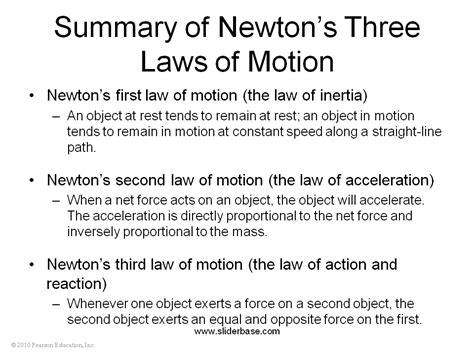 summary  newtons  laws  motion