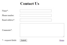 html code  contact  form