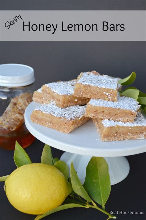 skinny honey lemon bars