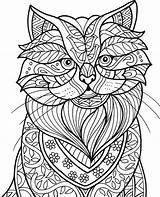Coloring Cat Adult Pages Cats Book Freebie Colorit Color Premium Sure Print Make sketch template