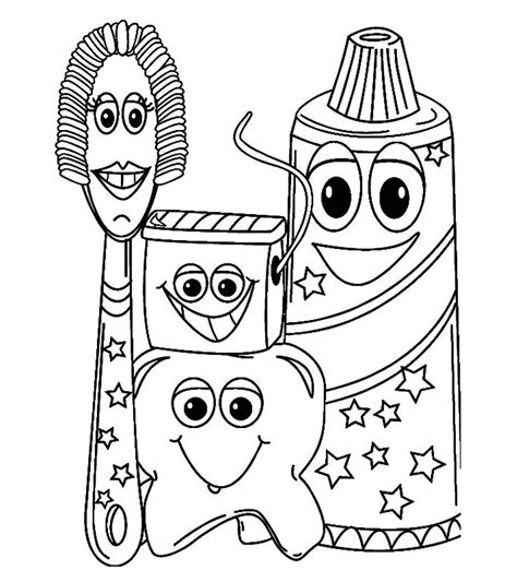 dentist  big tooth coloring page