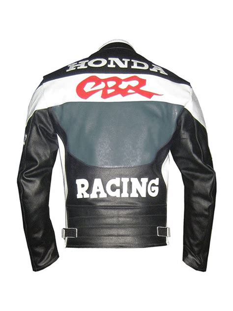 honda cbr racing moto racer leather jacket