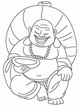 Buddha Coloring Laughing Pages Chinese Printable Year Drawing Happy Celebrating Also Temple Getdrawings Buddhist Popular Painting sketch template