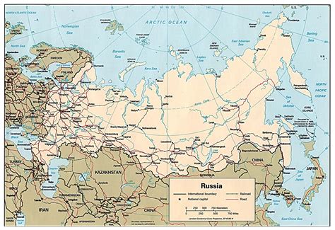 maps  russia detailed map  russia  cities  regions map