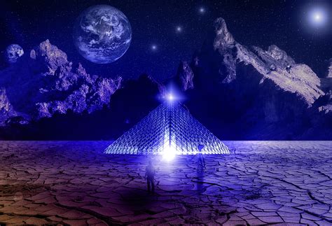 무료 이미지 실루엣 빛 하늘 과학 기술 밤 별 코스모스 사막 나는 받침 접시 공간 어둠 보름달 월광