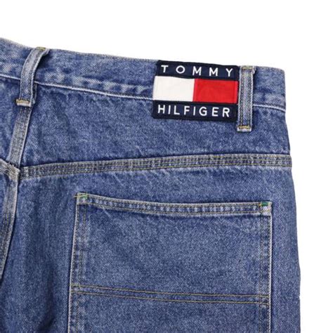 vintage vintage tommy hilfiger baggy jeans size   grailed
