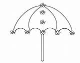 Guarda Chuva Umbrella Paraguas Colorironline Fofo sketch template