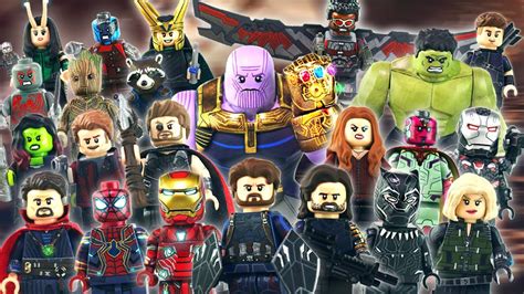avengers infinity war lego minifigures showcase doovi