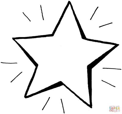 bright star coloring page  printable coloring pages