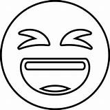 Emoji Laugh Bestcoloringpagesforkids sketch template