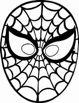 Mask Spiderman Coloring Pages Color Printable Print Getcolorings Sheet Getdrawings sketch template