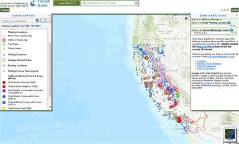 california fishing map printable maps