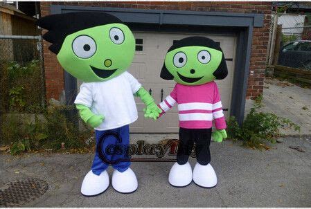 custom  dot  dash mascot  popular pbs kids show costumes halloween costumes chirstmas