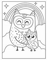 Eule Eulen Malvorlage Malvorlagen Ausmalbilder Kinder Ausmalen Printable Verbnow Clouds Susse Owls Birds Kostenlose sketch template