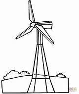 Wind Turbine Coloring Drawing Windmill Energy Farm Pages Atom Color Printable Clipart Monster Turbines Mill Cliparts Logo Sketch Getdrawings Designs sketch template