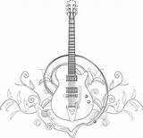 Colouring Violao Guitarra Desenhar Violão Blancodesigns Musicais Simbolos sketch template