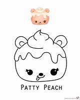 Coloring Num Pages Noms Patty Peach Cute Print Nums Printable Series sketch template