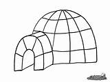 Igloo Coloriage Greatestcoloringbook Coloriages Bâtiments sketch template