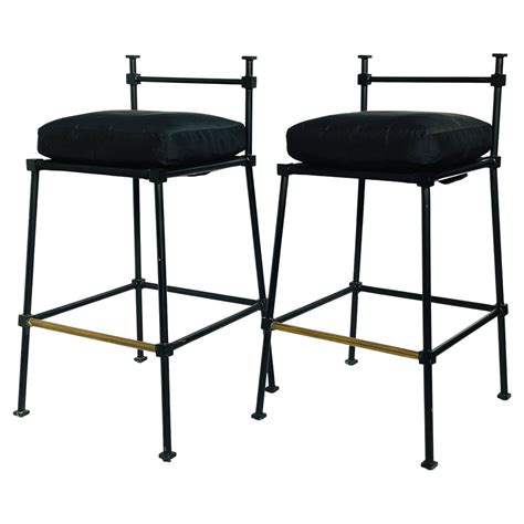pair of contemporary barstools in natural caning for sale at 1stdibs