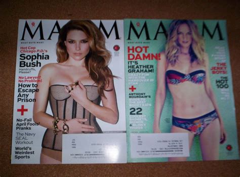 Heather Graham Sophia Bush 2 Maxim Magazines 2013 14 Very