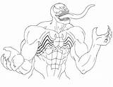 Venom Antivenom Marvel Colorear24 Scribblefun Coloringhome sketch template