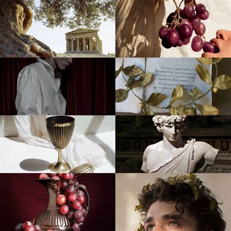 Dionysus 𓊱 Aesthetic Mood Board Ancient Rome Ancient Greece Greek