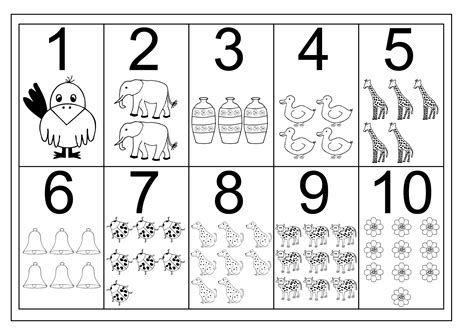printable number charts   activity shelter