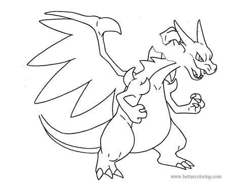 evolution mega pokemon coloring pages  printable coloring pages