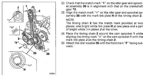 timing marks torque settings mitsubishi triton  diesel