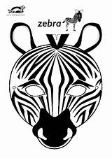 Zebra Mask Print Krokotak Kids Masks Animal Printable Crafts Safari Templates Printables Party Animals African Activities Craft Jungle Carnaval Template sketch template