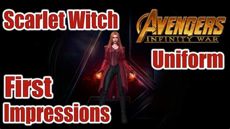 Scarlet Witch Infinity War Uniform Impressions Mff Youtube