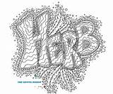 Coloring Adult Artful Herb Etsy Pages Maker Sold sketch template