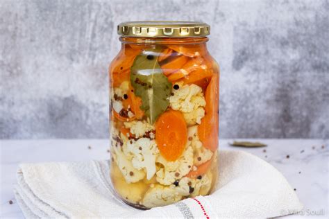 pickled cauliflower  carrots acaperinthekitchen