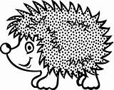 Hedgehog Clipart Igel Outline Landak Porco Espinho Hewan Animasi Pixabay Amur Kartun Tier Spitzen Colorare Ricci Disegni 1030 Kostenlose Puntinato sketch template